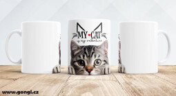 Hrnek 330 ml - My cat - Americká krátkosrstá kočka